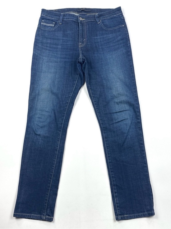 Levi's Denim - Levis The Original Mid Rise Skinny Womens Size 14M 32x31 Dark Blue Jeans Stretch